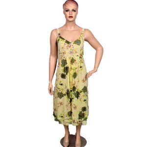 ESMERALDA FASHIONS size 20W multicolor floral silk-like OTS fit/flare dress